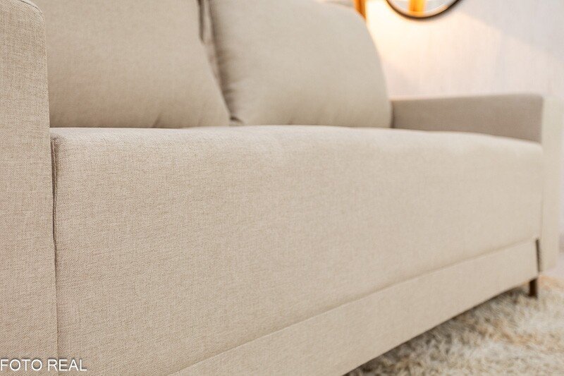 Sofá 3 lugares 8100 2.00m Linho Bege 24 - Imagem 4