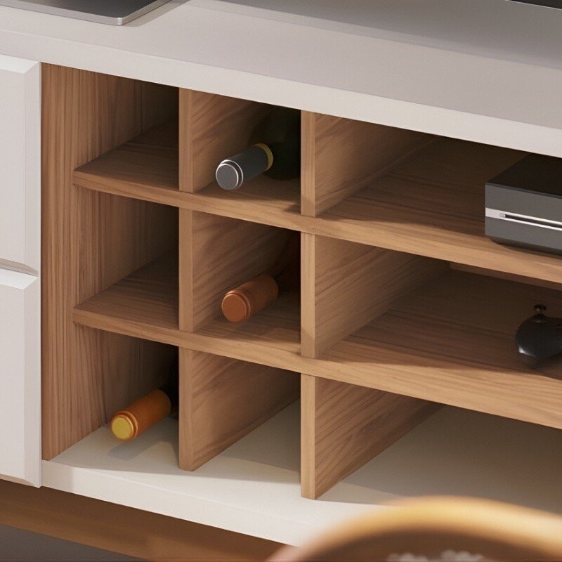 Bancada Noronha Larg. 1.80m Off/Freijó para TV até 70" - Colibri - Imagem 5