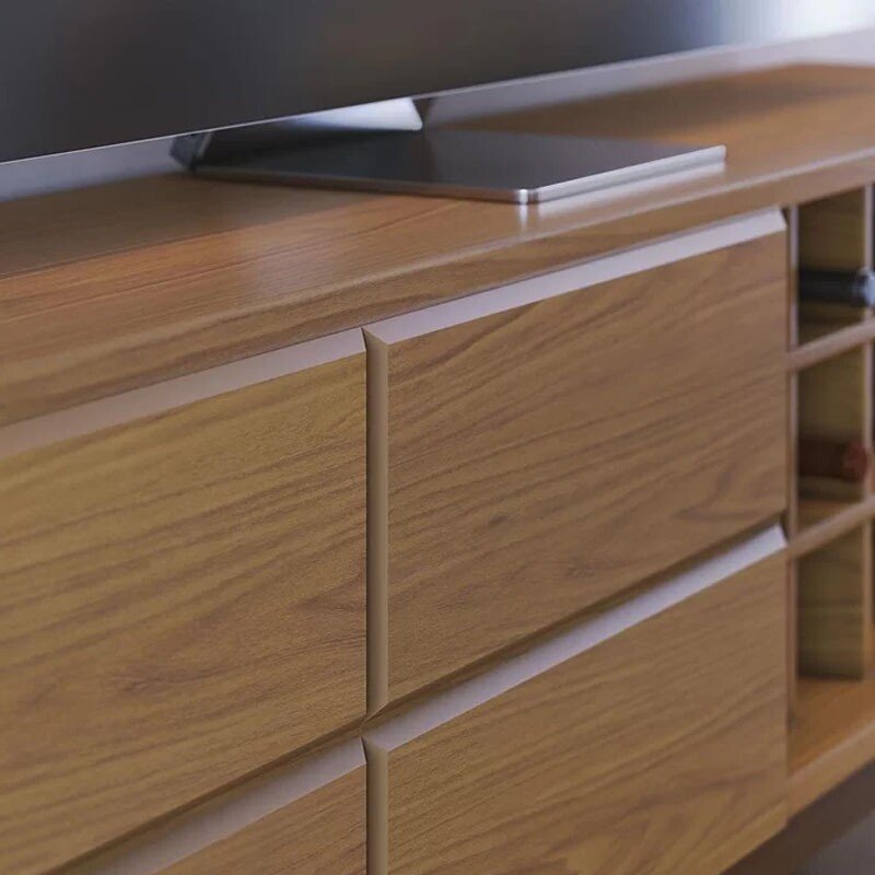 Bancada Noronha Larg. 1.80m Freijó para TV até 70" - Colibri - Imagem 3