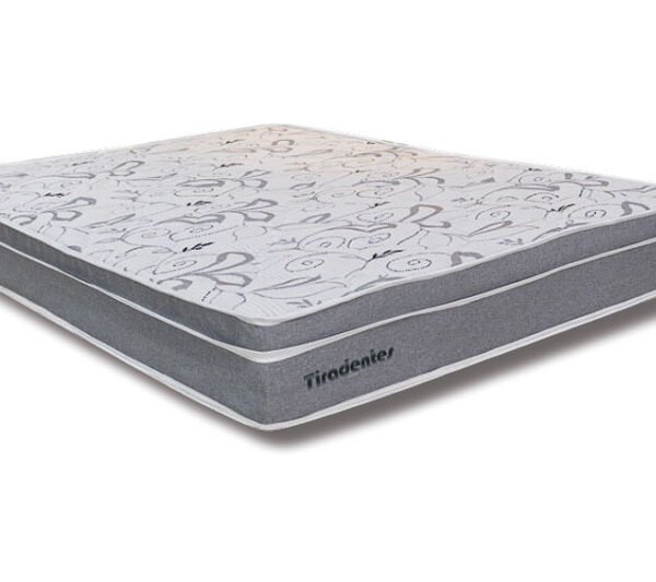 Colchão Casal Tiradentes Linho Cinza 138x188x24 Molas Ensacadas - D' Vitrine | Suporta até 220kg