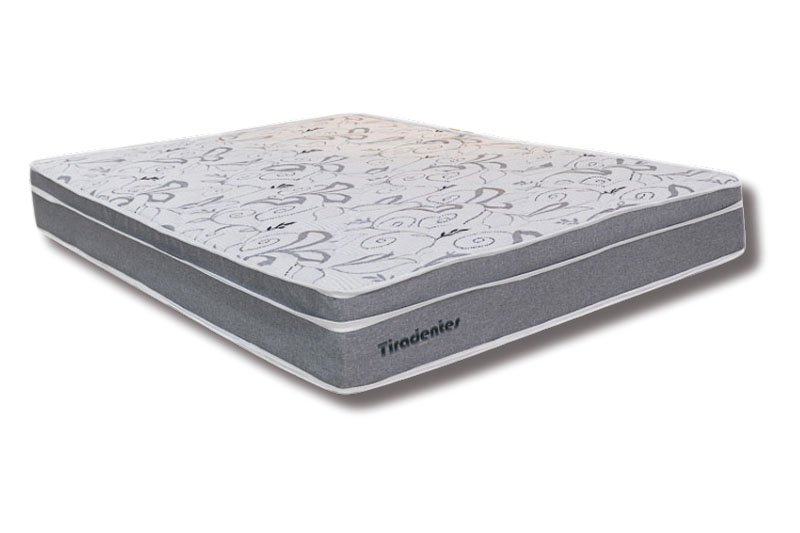 Colchão Casal Tiradentes Linho Cinza 138x188x24 Molas Ensacadas - D' Vitrine | Suporta até 220kg