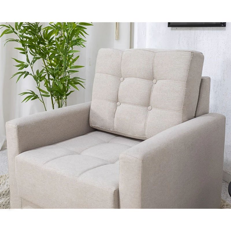 Poltrona Áustria Linho Bege A57 - Imagem 3