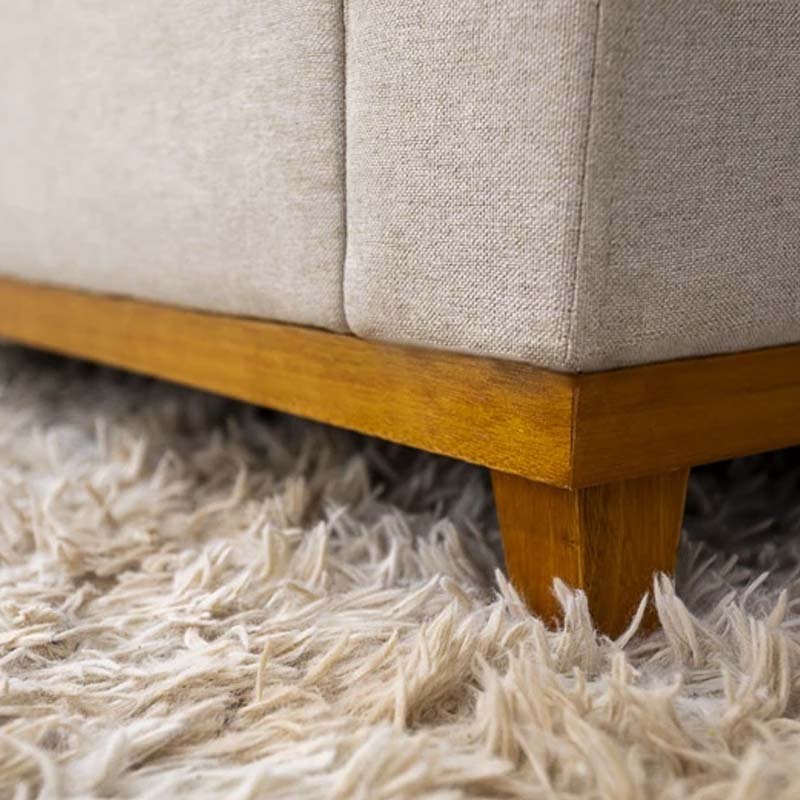 Poltrona Áustria Linho Bege A57 - Imagem 5