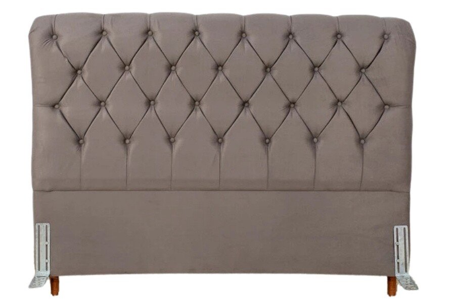 Cabeceira Casal Lavínia Larg. 1.40m Sued Cinza - Imagem 3