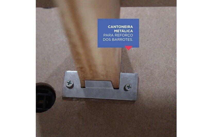 Cama Solteiro Milênio Branca Cabeceira C/ Baú - D Doro - Imagem 3