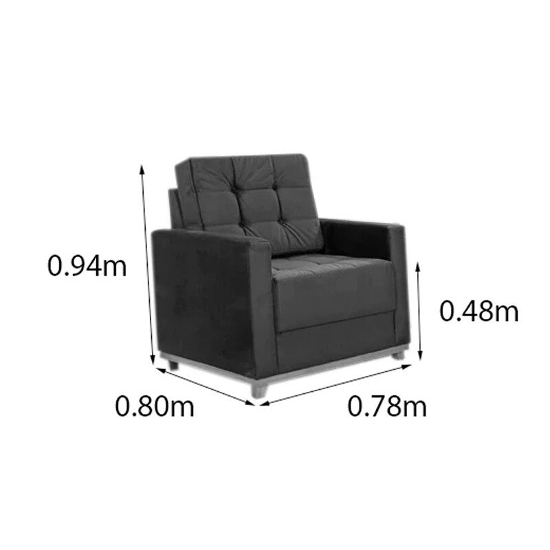 Poltrona Áustria Linho Cinza A59 - Imagem 7