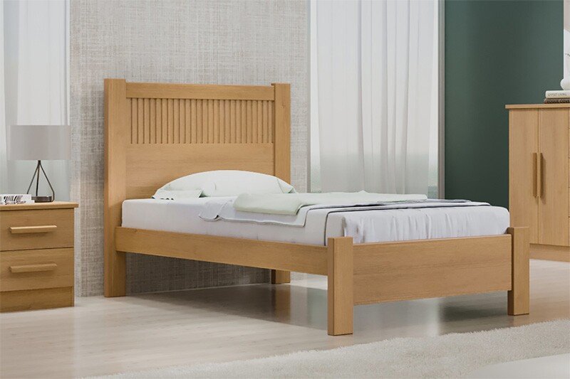 Cama Solteiro Primícia Ripado Cinamomo 100% MDF Larg. 1.03m - D Doro