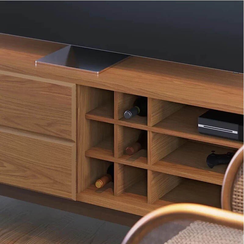 Bancada Noronha Larg. 1.80m Freijó para TV até 70" - Colibri - Imagem 4