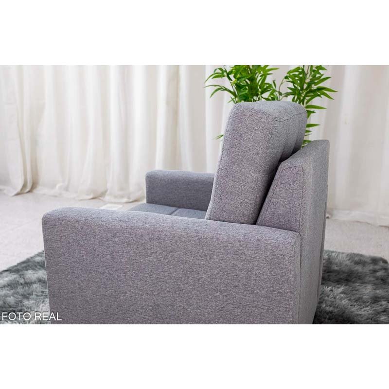 Poltrona Áustria Linho Cinza A59 - Imagem 5