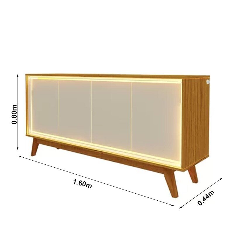 Buffet Requinte Naturale/Off com LED Larg. 1.60m - Gelius - Imagem 5