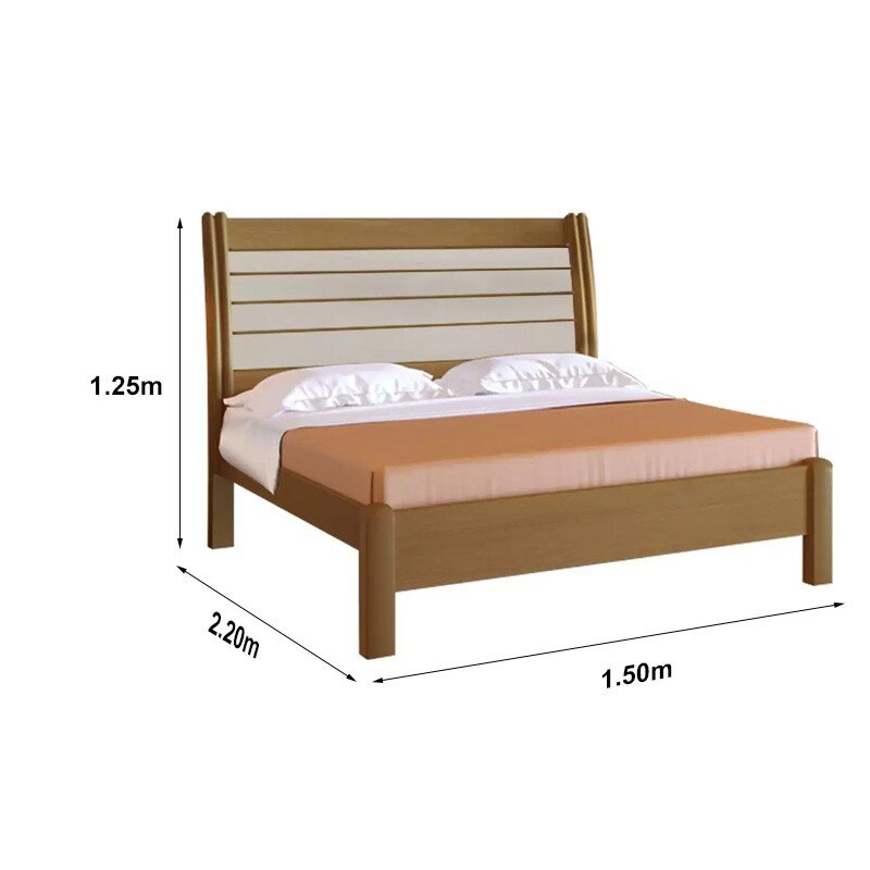 Cama Casal Esmeralda Plus Cinamomo/Off D Doro - Imagem 2