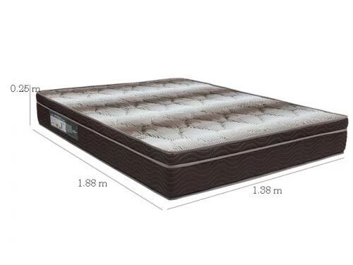 Box Casal Bipartida Sued Marrom + Colchão Casal Ortopédico Light 138x188x63 - Ortobom | Suporta até 260kg - Imagem 6