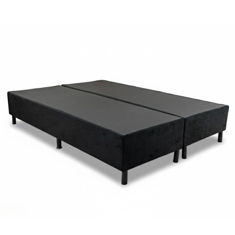 Box Casal Bipartida 138x188x37 Sued Preto - Ortobel