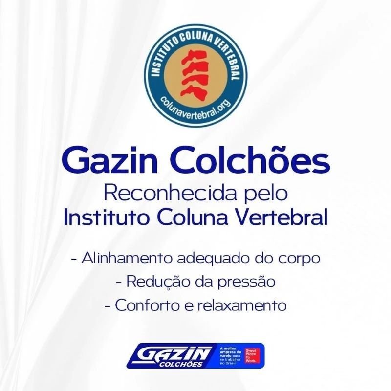 Box Casal Universal Marrom Bordado + Colchão Casal Twins 138x188x71 Molas BlueWave - Gazin | Suporta até 290kg - Imagem 7