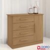 Cômoda Firenze Cinamomo 4 Gavetas e Sapateira Larg. 1.10m - D Doro