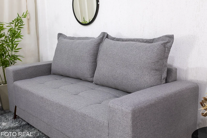 Sofá 3 lugares 8100 Linho Cinza 27 - Imagem 3