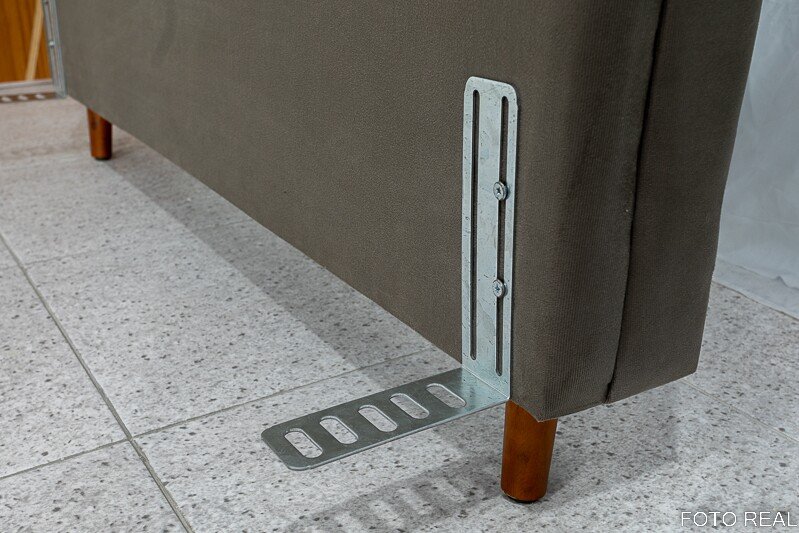 Cabeceira Queen Lavínia Veludo Marrom Larg. 1.60m - Imagem 3