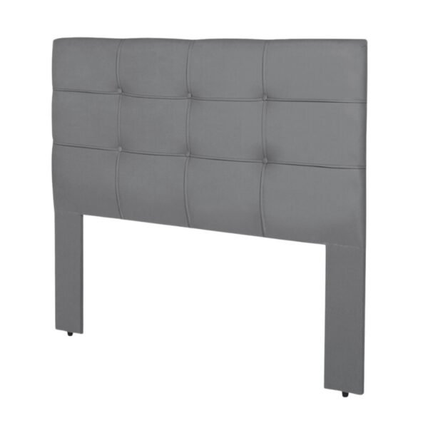 Cabeceira Queen 1.60 Eslovênia Veludo Cinza