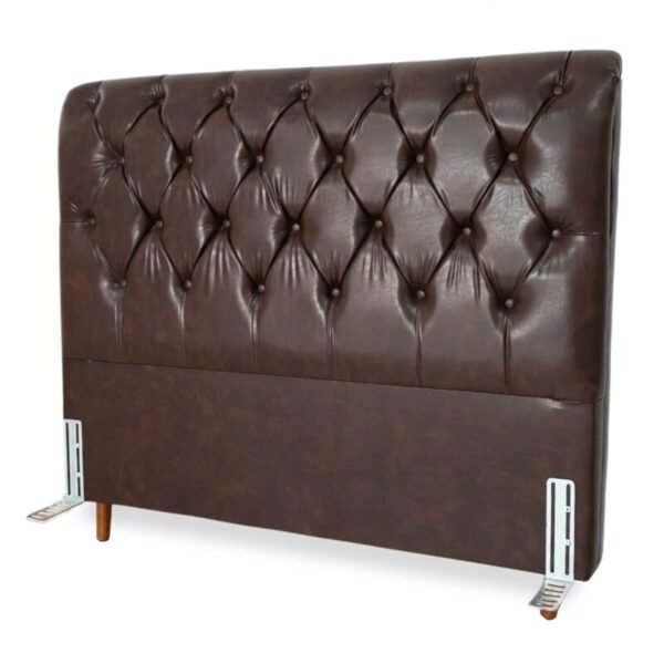 Cabeceira Queen Lavínia Korino Marrom Larg. 1.60m