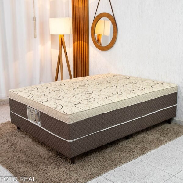 Cama Box Casal Ortopédico Rondoconfort 138x188x60 D33 Rondomóveis | Suporta até 300kg