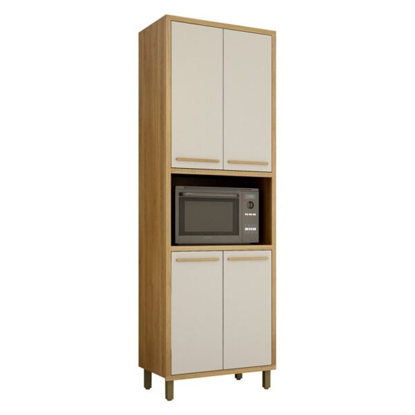 Paneleiro Cozinha Torino C/Nicho Larg. 0.73m Cinamomo/Off - Valdemoveis