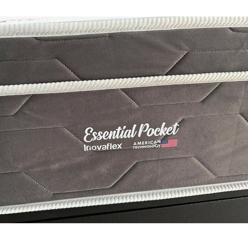 Colchão Casal Essential 138x188x30 Molas Ensacadas Pocket - Inovaflex | Suporta até 250kg - Imagem 4