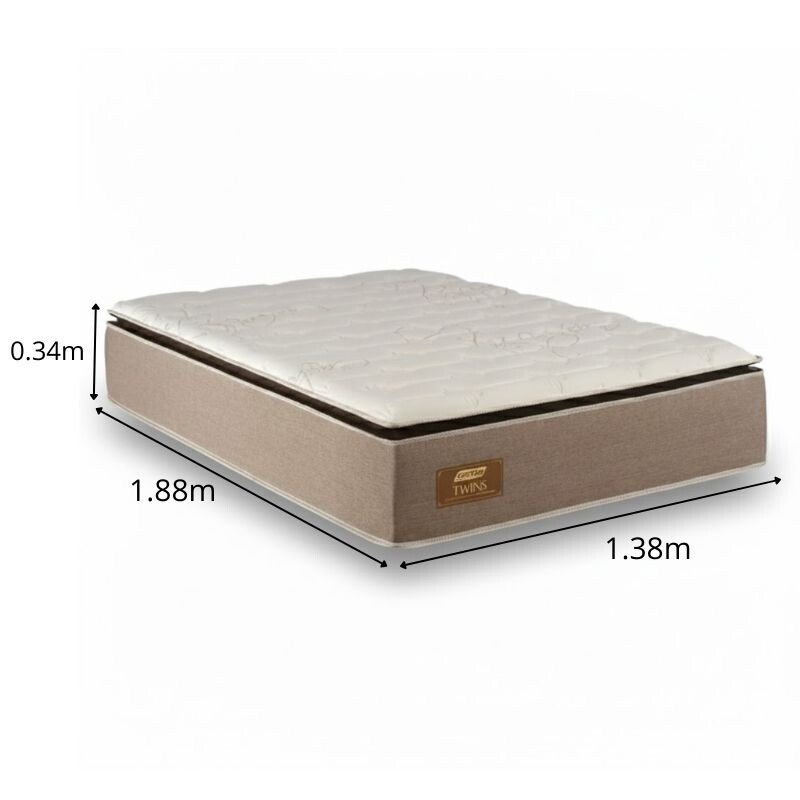 Colchão Casal Twins 138x188x34 Molas BlueWave - Gazin | Suporta até 290kg - Imagem 4