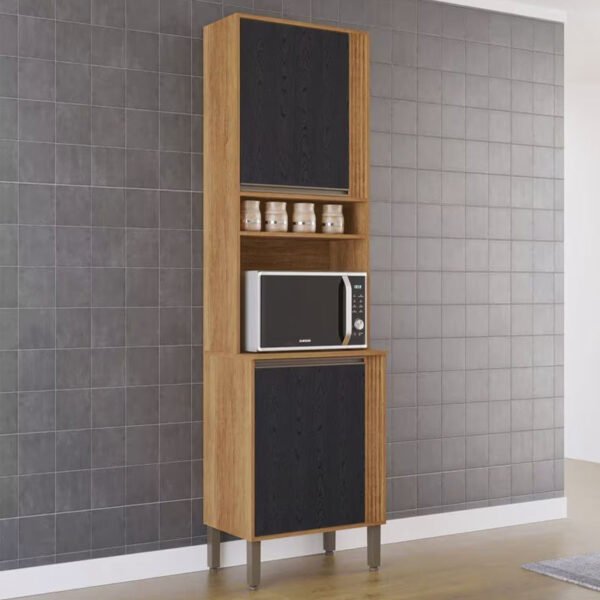 Torre Quente Cozinha Pérola Cinamomo/Preto Sallêto