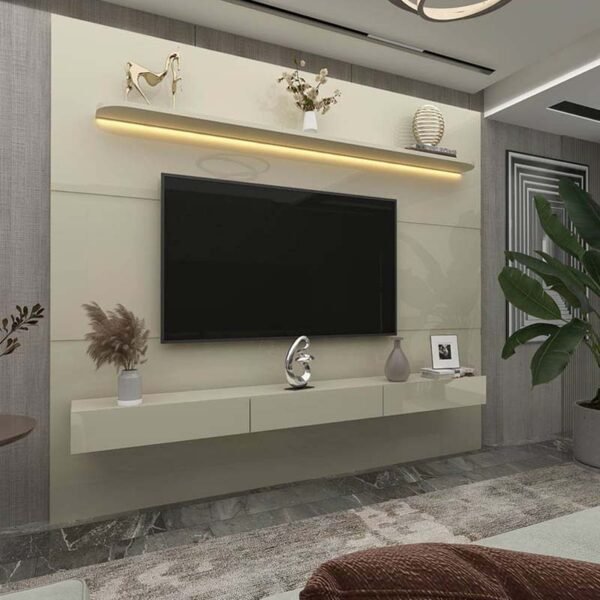 Home Royal Larg. 2.19m C/Led Off e Nicho 100% MDF para TV até 85" - Gelius