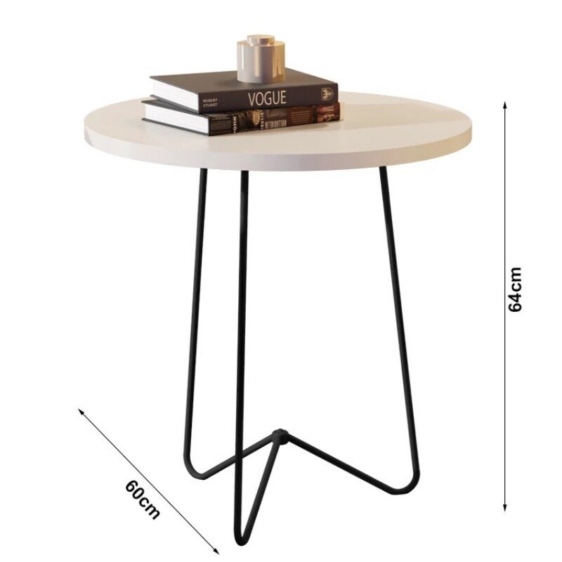 Mesa de Apoio 8004 Off Pés Preto JB Bechara - Imagem 3