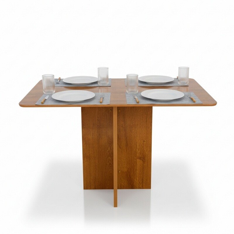 Mesa de Jantar Salina Tampo Londres 120x80 Cinamomo - Cel Móveis