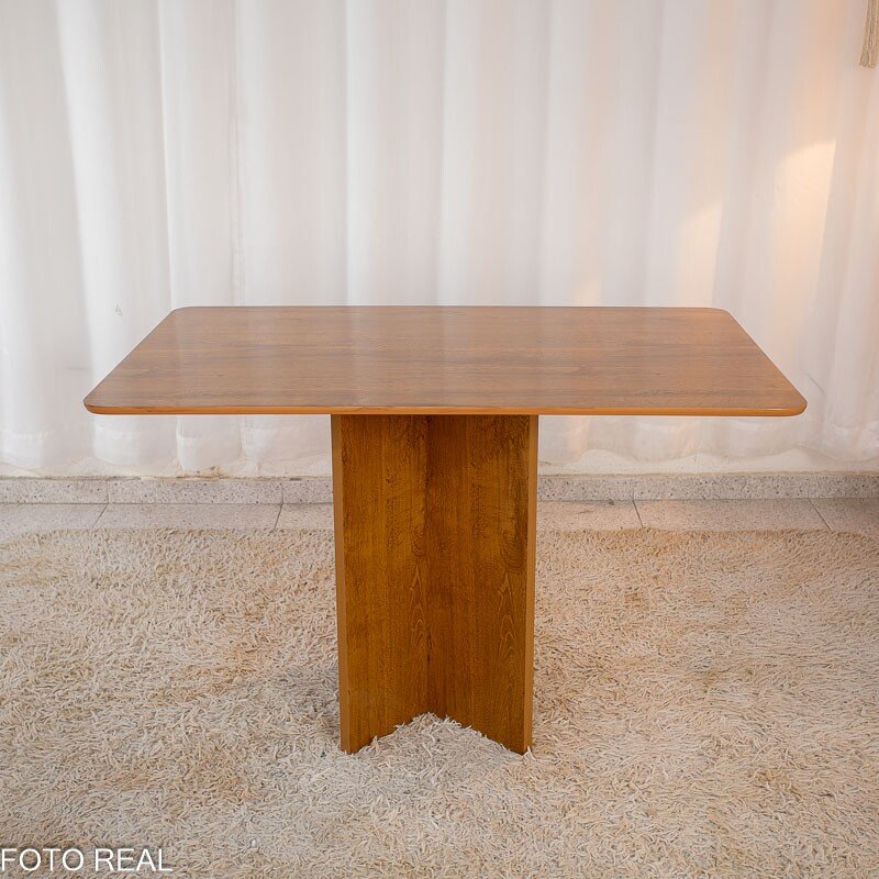 Mesa de Jantar Salina Tampo Londres Cinamomo 120x80 4 Cadeiras Parati Veludo Cinza 171 - Cel Móveis - Imagem 9