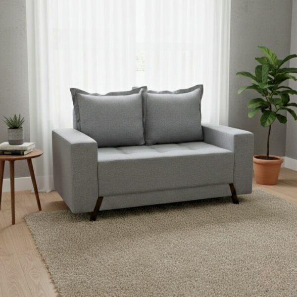 Sofá 2 lugares 8100 Linho Cinza 27