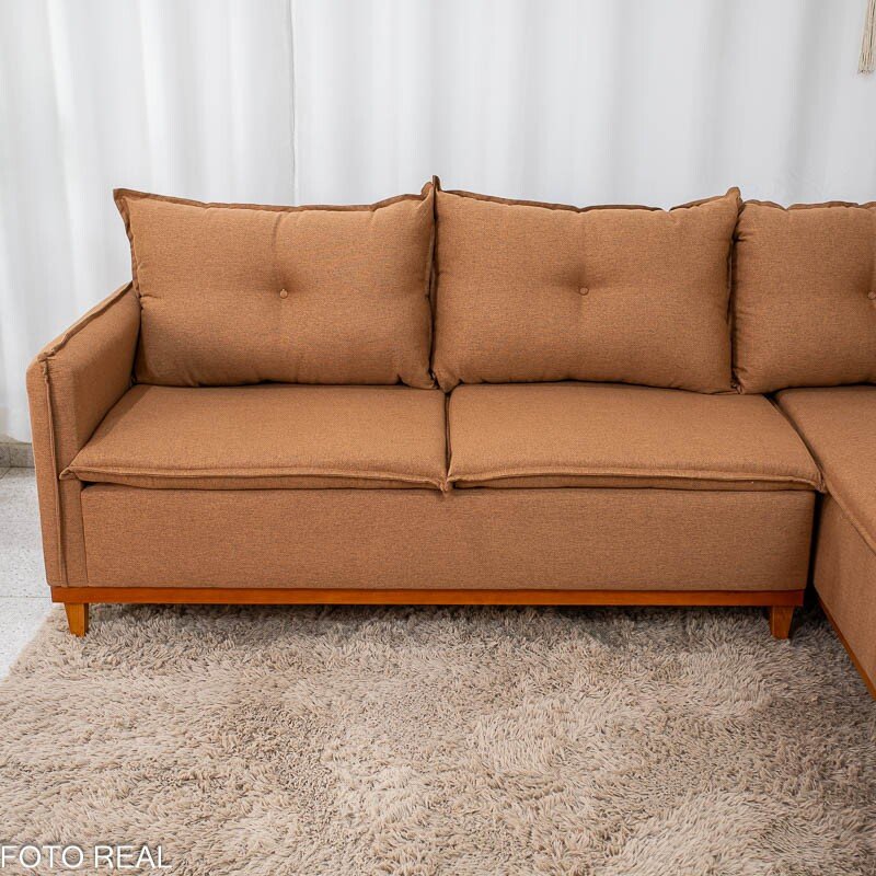 Sofá de Canto Turquia Linho Terracota 29 - Imagem 3
