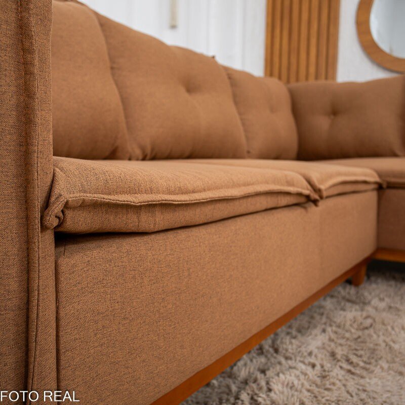 Sofá de Canto Turquia Linho Terracota 29 - Imagem 6