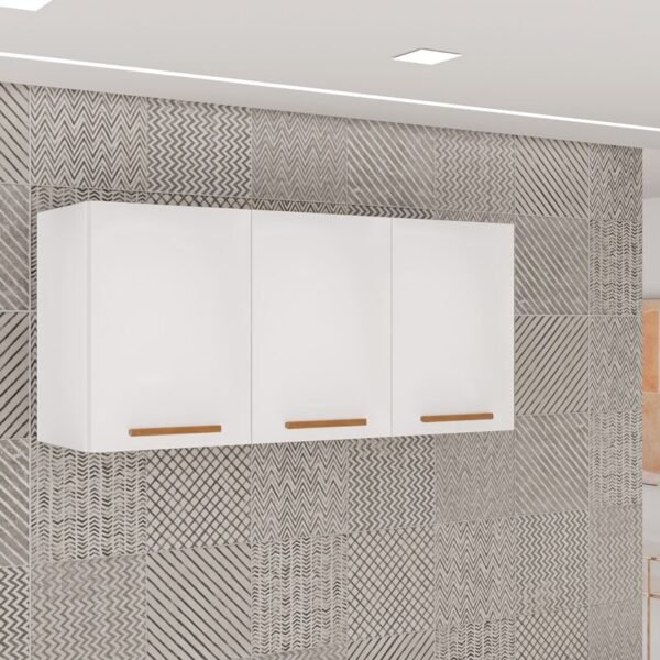 Aéreo Triplo New Valência Branco/Cinamomo Larg. 1.20m - Sallêto