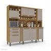 Armário Cozinha Acácia Larg. 2.18m Cinamomo/Off 8 Portas 2 Gavetas - Sallêto