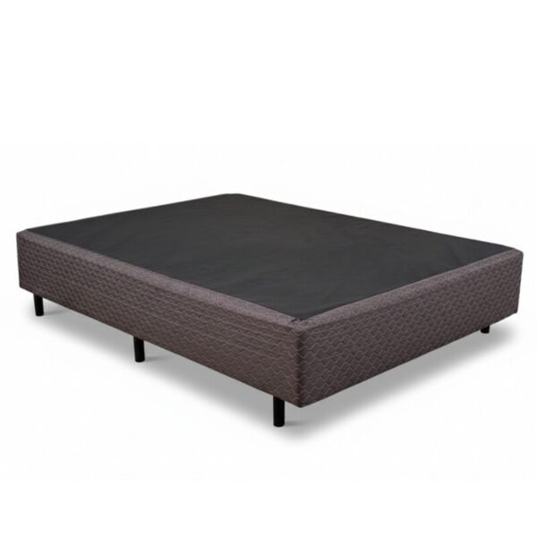 Box Casal 138x188x40 Universal Marrom Bordado - Gazin