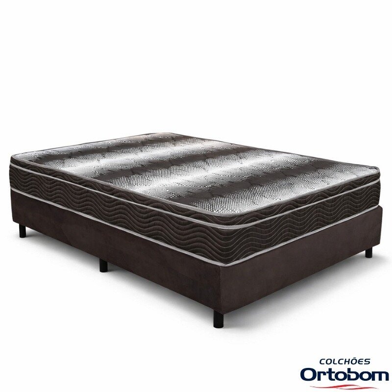 Unibox Casal Supreme Natural D28 138x188x53 Cinza - Gazin | Suporta até 210kg - Imagem 8