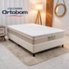 Colchão Casal Airtech Springpocket Molas Ensacadas - Ortobom + Box Casal Universal Sued Bege - Gazin 138x188x65 | Suporta até 240kg
