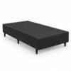 Box Solteiro Korino Preto 88x188x37 - Ortobel