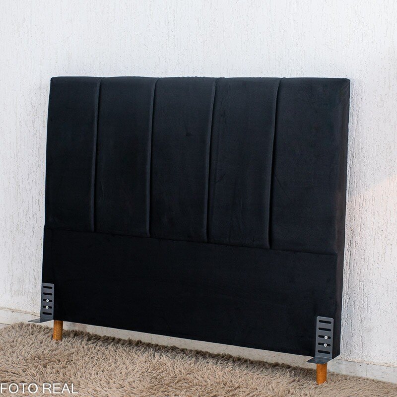 Painel Cabeceira Casal 1.40 Leticia Veludo Marrom - Imagem 6