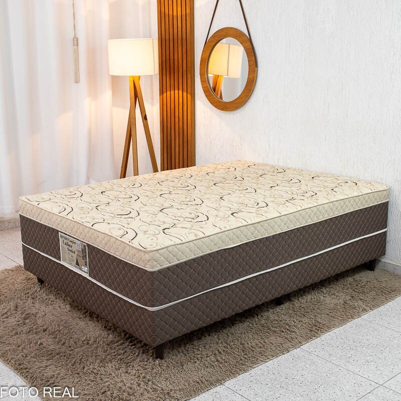 Unibox Casal Supreme Natural D28 138x188x53 Cinza - Gazin | Suporta até 210kg - Imagem 12