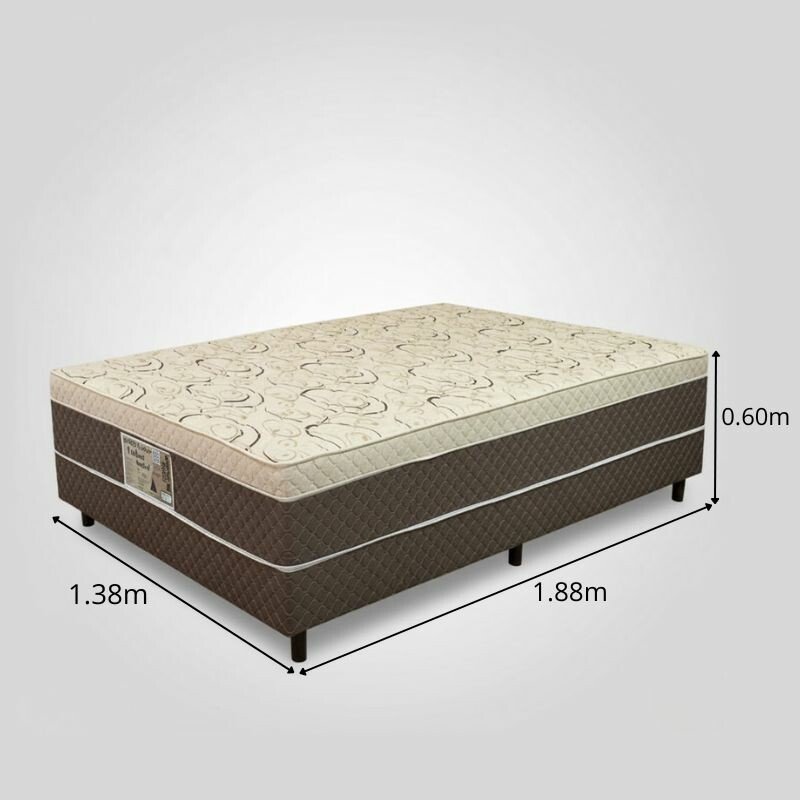 Unibox Casal Supreme Natural D28 138x188x53 Cinza - Gazin | Suporta até 210kg - Imagem 13