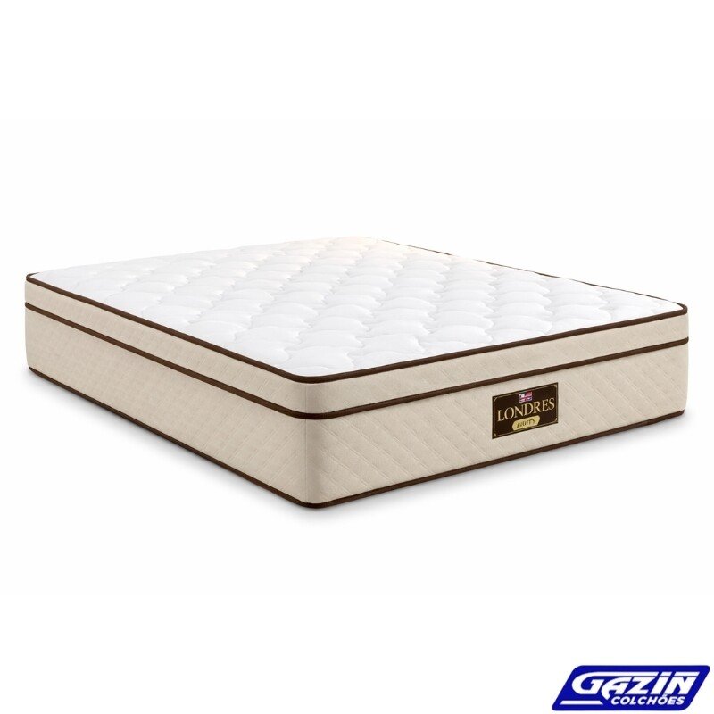 Colchão Casal Londres 138x188x32 Molas BlueWave - Gazin | Suporta até 240kg