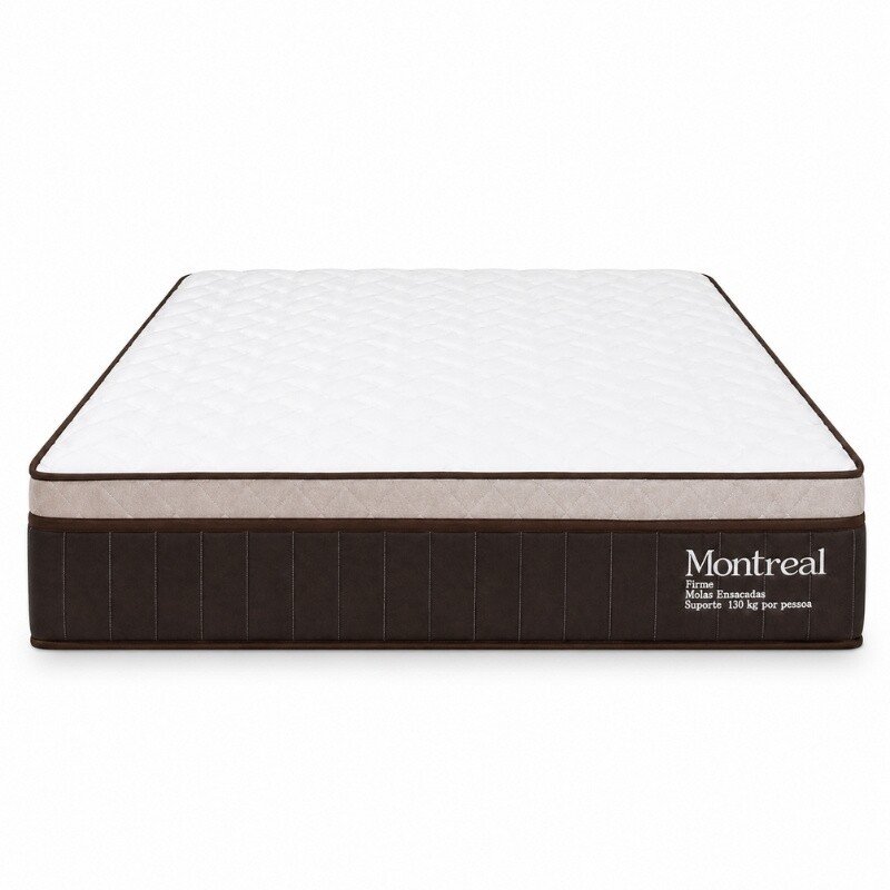 Colchão Casal Montreal 138x188x32 Molas Ensacadas - Viero | Suporta até 260kg - Imagem 4