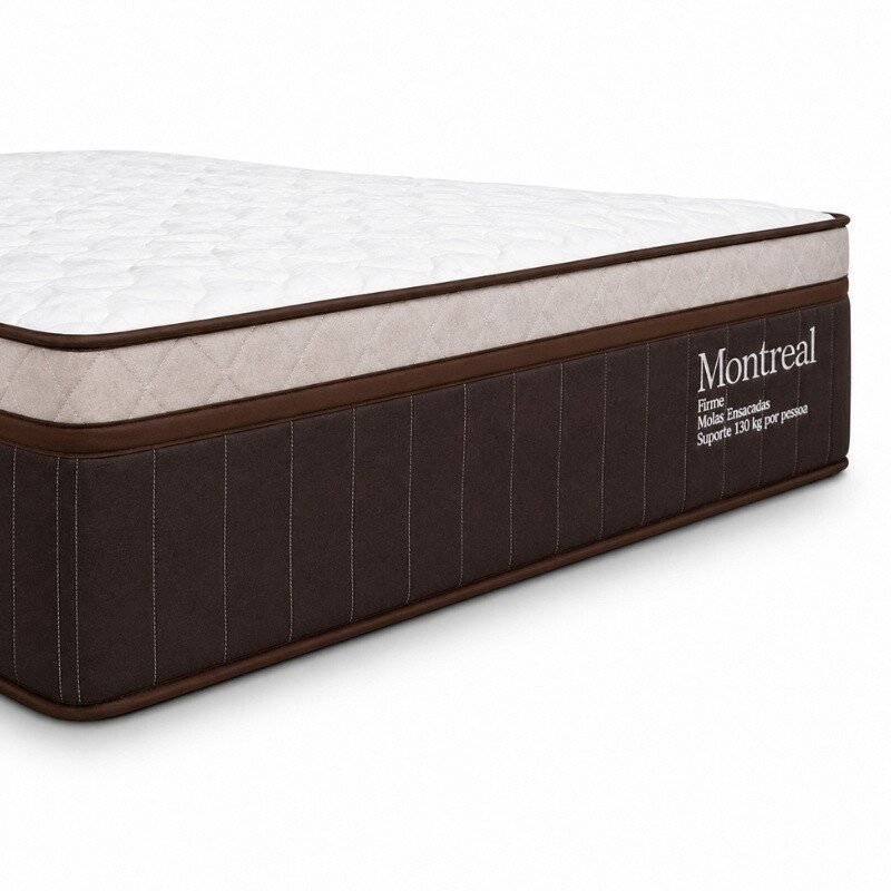 Colchão Casal Montreal 138x188x32 Molas Ensacadas - Viero | Suporta até 260kg - Imagem 5