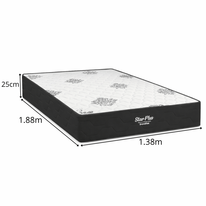 Colchão Casal Star Plus 138x188x25 Molas Ensacadas Pocket - Inovaflex | Suporta até 120kg - Imagem 4