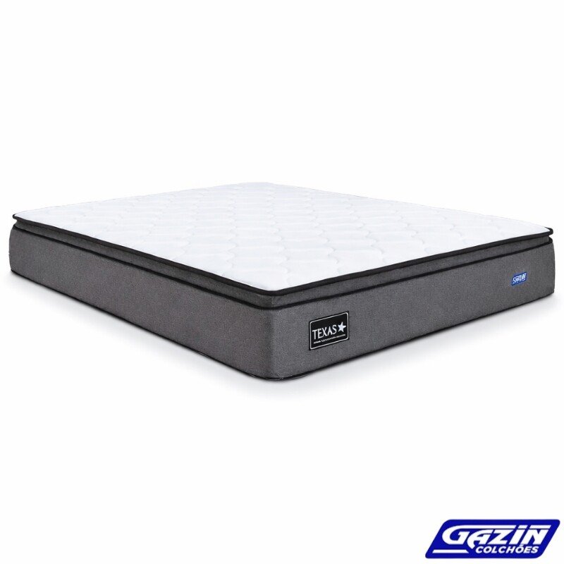Colchão Queen Texas 158x198x29 Molas BlueWave - Gazin | Suporta até 240kg
