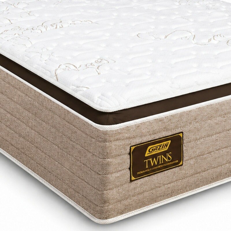 Colchão Queen Twins 158x198x34 Molas BlueWave - Gazin | Suporta até 290kg - Imagem 3